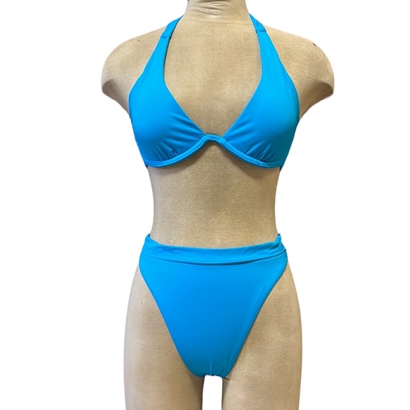 Victoria's Secret Other - Victoria’s Secret Bikini Swimsuit Halter High Waist 32C S Small New